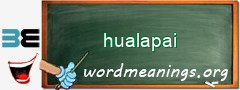 WordMeaning blackboard for hualapai